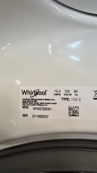 Whirlpool WFW6720RW1 5.8 Cu. Ft. Smart Front Load Washer – Image 4