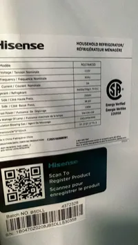 Hisense RQ17A4CSD 31" 17.1 Cu. Ft. 4-Door Refrigerator – Image 5