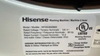 Hisense WF5S2845BW 24" 3.1 Cu. Ft. Front Load Washer – Image 5