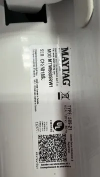 Maytag YMED5030MW0 / MTW5605RW1 5.4 Cu. Ft. Washer & 7.0 Cu. Ft. Electric Dryer Set – Image 5