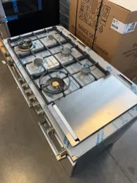 Bertazzoni MAS486BTFEPXT 48” Dual Fuel Range – Double Oven, 6 Brass Burners & Griddle – Image 4