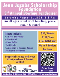 Jenn Jacobs Scholarship 3rd Annual Bowling Fundraiser – Image 2