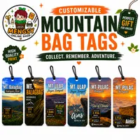 Personalized Mountain Bagtag for hikers – Image 1