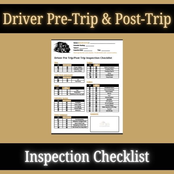 Driver Pre-Trip/Post-Trip Vehicle Inspection Checklist – Image 1