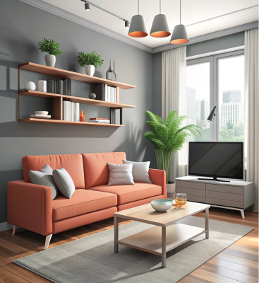 Trendy Modern Accent Arm Chair – Image 2