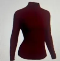 PRE-ORDER IBKUL Long Sleeve Zip Mock - Ruby – Image 1