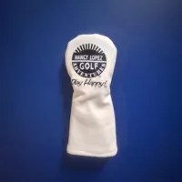 White with Black Logo Hybrid Headcover – Image 1
