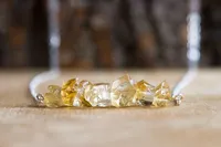 Raw Citrine Necklace - November Birthstone - Scorpio Gift for Her - Raw Citrine Pendant - Raw Crystal Necklace - Gift for Her – Image 6