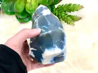 Large Orca Agate 114mm Flame FU - Forgiveness & Truth - Stones and Crystals - Chakra Balancing – Image 4