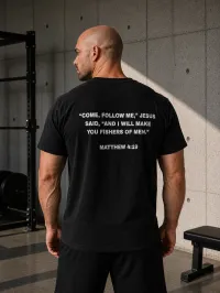 Fisher of Men Black Comfort Colors T-Shirt – Image 2
