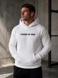 Fisher of Men White Hoodie – Image 1
