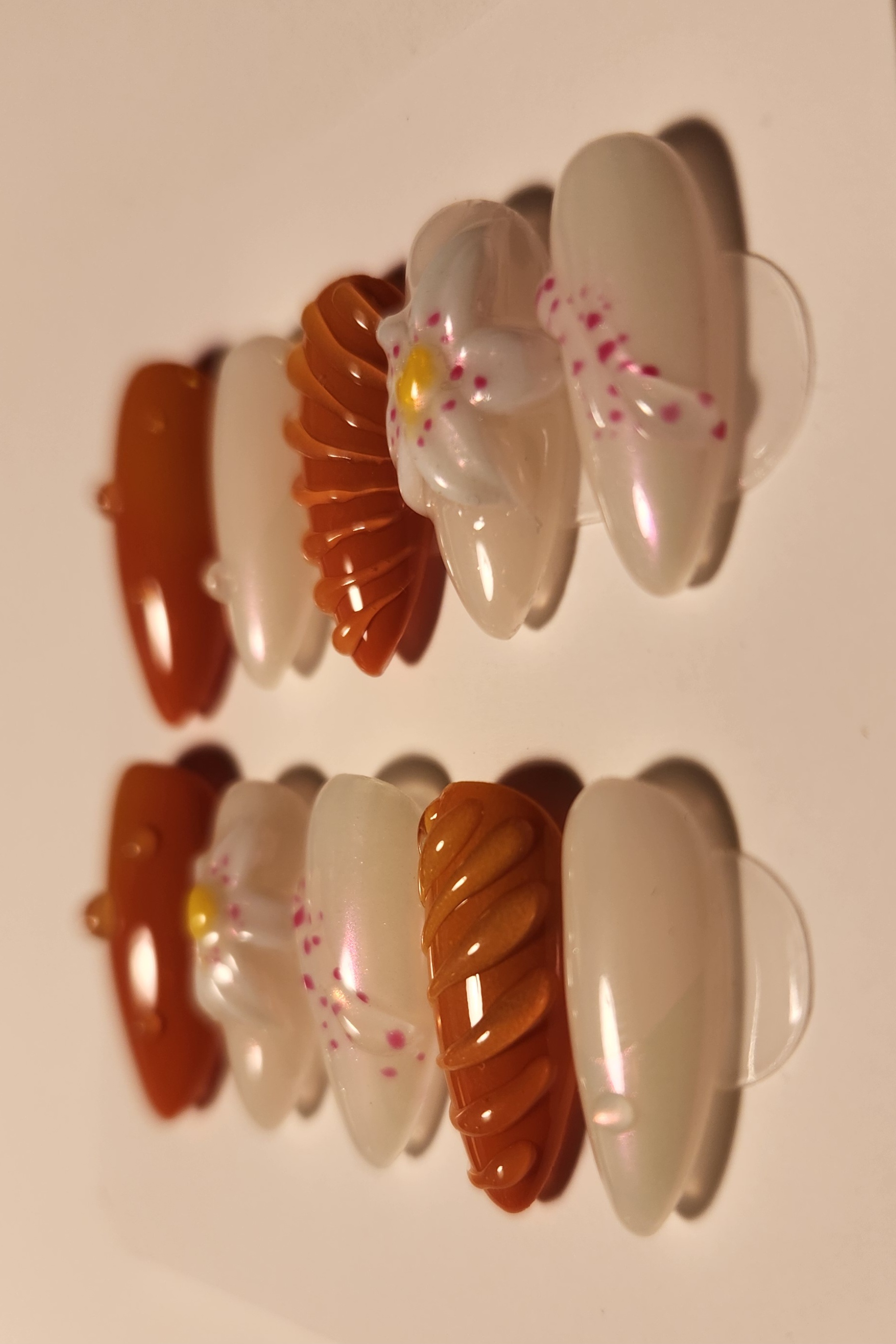 Fresh Spring Orange and White Set – Image 4
