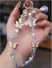 1pc Elegant Butterfly Mobile Phone Chain – Rainbow