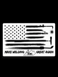 Stickers – Clear Welder Flag