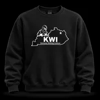 Hoodie Crewneck – 4XL, Black