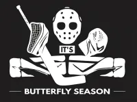 It’s Butterfly Season Funny Hockey Goalie T-Shirt – Image 5