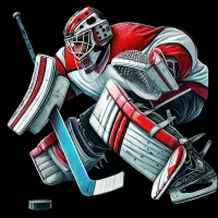 Ice Hockey Goalie Action T-Shirt | Goalie Graphic Tee – Image 2