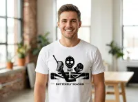 It’s Butterfly Season Funny Hockey Goalie T-Shirt – Image 1