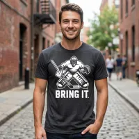 Bring It Hockey Goalie T-Shirt | Funny Goalie Shirt – Image 3