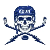 Hockey Goon Skull T-Shirt | Funny Goon Hockey Shirt – Image 4