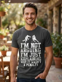 I’m Not Arguing Funny Hockey Referee T-Shirt | Hockey Chirp Tee – Image 3