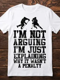 I’m Not Arguing Funny Hockey Referee T-Shirt | Hockey Chirp Tee – Image 5