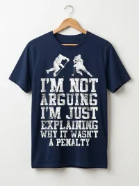 I’m Not Arguing Funny Hockey Referee T-Shirt | Hockey Chirp Tee – Image 4