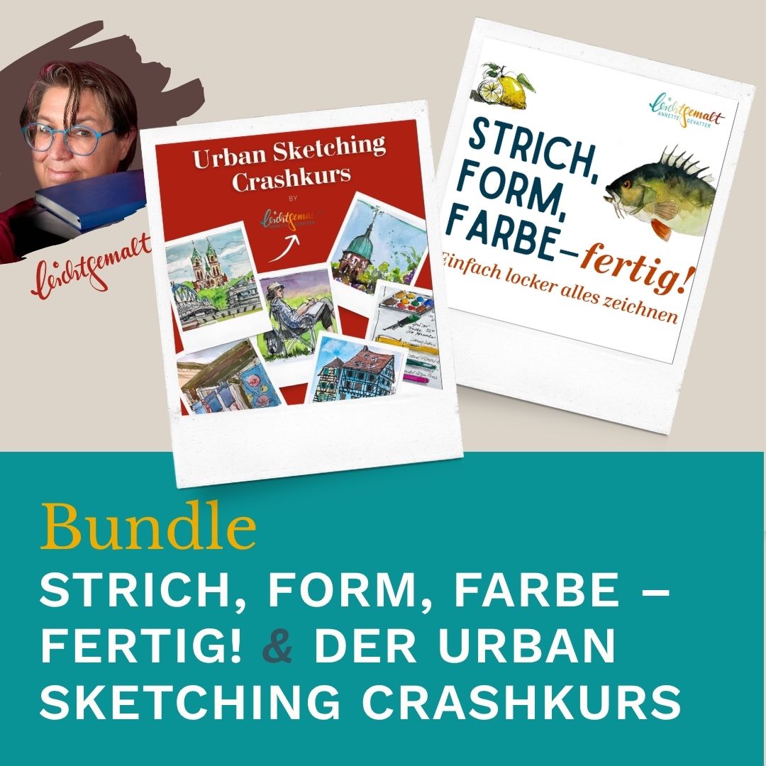 Bundle: Strich, Form, Farbe – fertig & Der Urban Sketching Crashkurs – Image 3