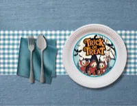 Donald Duck Halloween Party Plate Design – Image 1