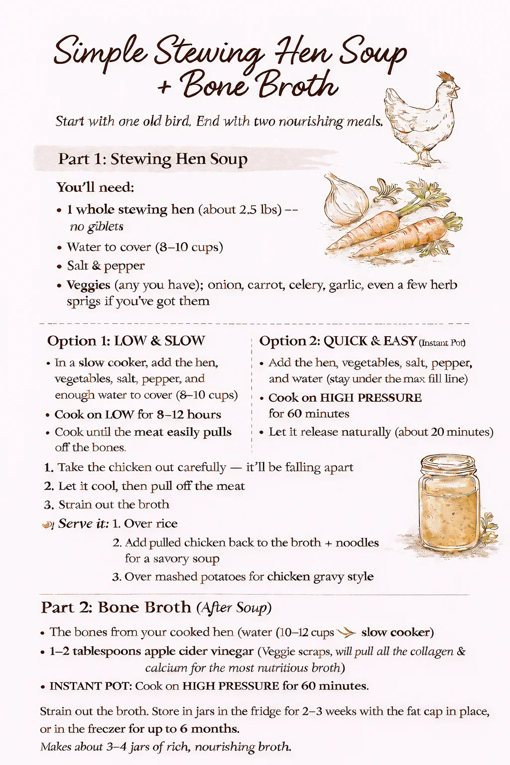 Stewing Hen Bundle - Bone Broth – Image 2