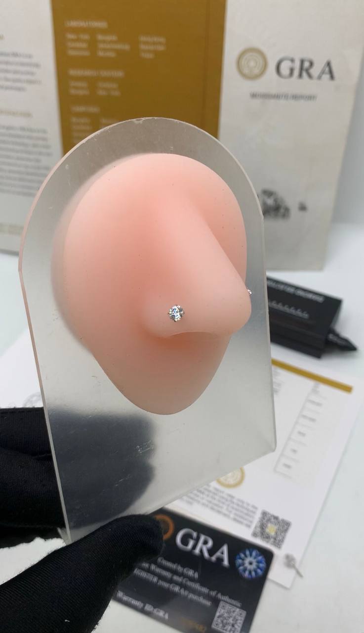 VVS Moissanite Diamond Nose-Ring  – Image 4