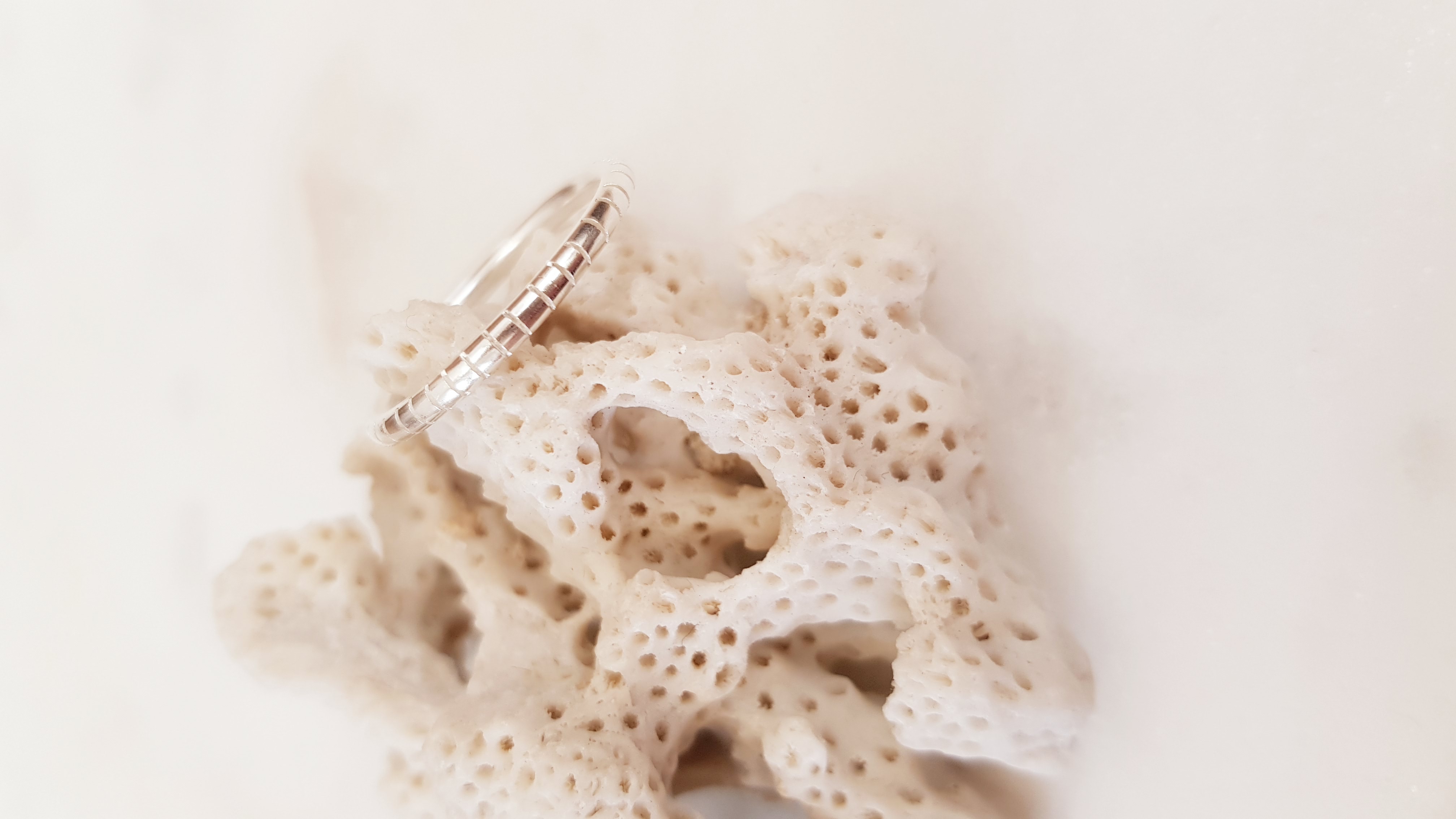 'Life is Full of Texture' Stacker Ring – Lines, P 1/2