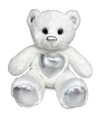 Silver Heart Bear Build-A-Bear Kit – Image 1