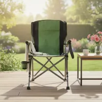 Lightweight Portable Metal Folding Chair | Space-Saving Foldable Seat for Indoor & Outdoor Use – Events, Camping, Home & Office – Image 2