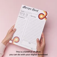 1970's Groovy Cookbook Template – Image 4