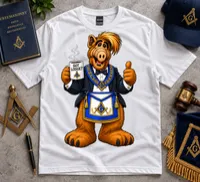Got Lodge? | Funny Masonic Cartoon T-Shirt – Small, White, Without Lettering
