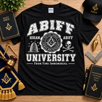 Abiff University – Masonic T-Shirt – L, Sand