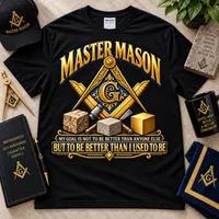 Ashlar – Masonic T-Shirt – L, Olive Drab
