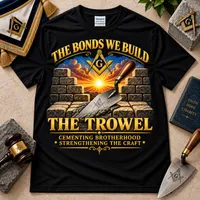 The Trowel – Masonic T-Shirt – L, Olive Drab