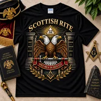 Scottish Rite – Masonic T-Shirt – XL, Charcoal
