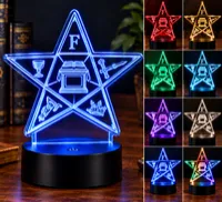Order of the Eastern Star Color-Changing LED Acrylic Light – Image 1