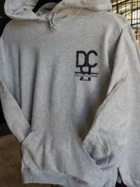 Grey DCR Patch Hoodie – Image 1