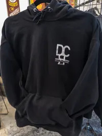 Black DCR Patch Hoodie – Image 1