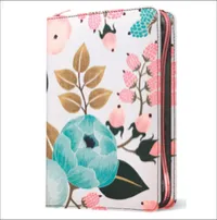 Bible - NLT - Filament Compact Zipper Floral Bible – Image 1