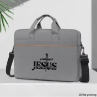 Bag - Jesus Print Laptop Bag - Grey – Image 1