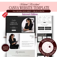 Virtual Assistant Website Template for Introverts β Image 1