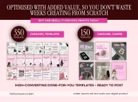 Pink Aesthetic Scrapbook Carousel Templates – Image 9