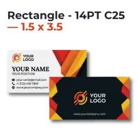 Standard Business Cards - Rectangle - 14PT C25 — 1.5 x 3.5 – Image 1