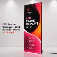 LED Frame Displays - 9mil Backlit - Matte — 24 x 48 – Image 1