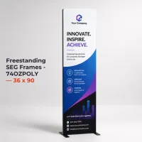 Freestanding SEG Frames - 74OZPOLY — 36 x 90 – Image 1
